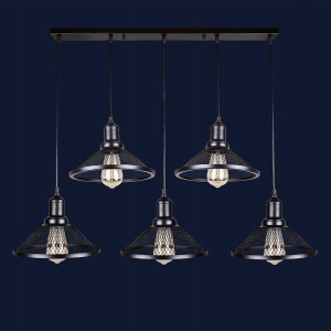 Підвісний світильник 907009F-5 BK (700)