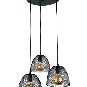 Підвісний світильник 907013F-3 BK (300)