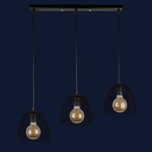 Підвісний світильник 907013F-3 BK (500)