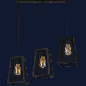 Підвісний світильник 907019F-3 BK (500)