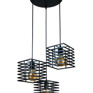 Підвісний світильник 756PR104F-3 BK (300)