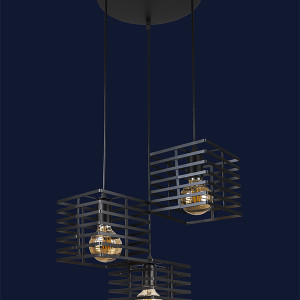 Підвісний світильник 756PR104F-3 BK (300)