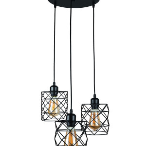 Підвісний світильник 756PR105F-3 BK (300)