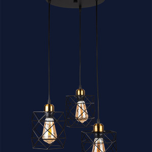 Підвісний світильник 756PR105F-3 BK+BRONZE (300)