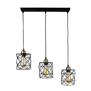 Підвісний світильник 756PR105F-3 BK+BRONZE (500)