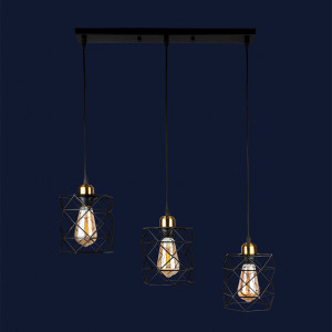 Підвісний світильник 756PR105F-3 BK+BRONZE (500)