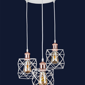 Підвісний світильник 756PR105F-3 WH+RG (300)