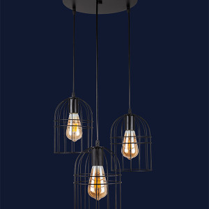 Підвісний світильник 756PR106F-3 BK (300)