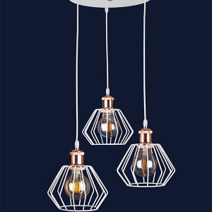 Підвісний світильник 756PR108F-3 WH+RG (300)