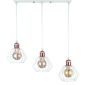 Підвісний світильник 756PR108F-3 WH+RG (500)