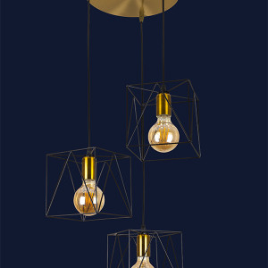 Підвісний світильник 756PR103F-3 BRZ+BK (300)