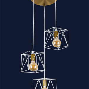 Підвісний світильник 756PR103F-3 BRZ+WH (300)