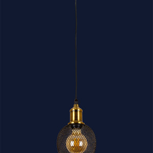 Підвісний світильник 907011F-1 BRZ+BK