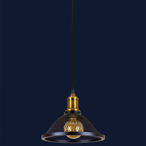 Підвісний світильник 907009F-1 BRZ+BK