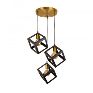 Підвісний світильник 756PR160F-3 BRZ+BK (300)