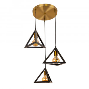 Підвісний світильник 756PR220F-3 BRZ+BK (300)