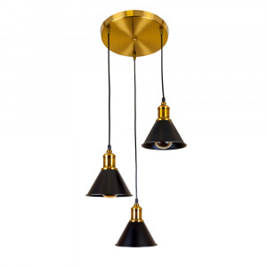 Підвісний світильник 707P102F-3 BRZ+BK (300)