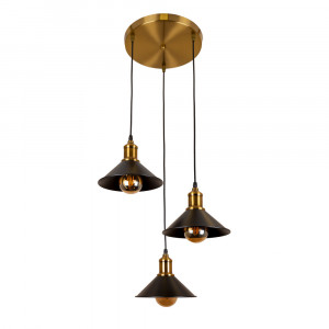 Підвісний світильник 707P103F-3 BRZ+BK (300)