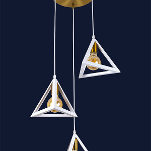 Підвісний світильник 756PR220F-3 BRZ+WH (300)