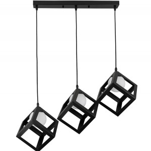 Підвісний світильник 756PR160glass-3 BK+WH (500)