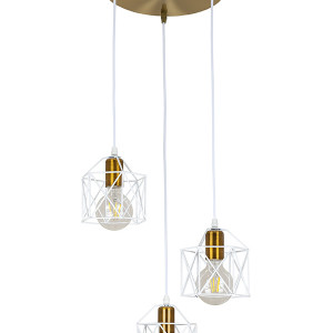 Підвісний світильник 756PR101F-3 BRZ+WH (300)