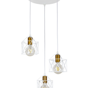 Підвісний світильник 756PR101F-3 WH+BRZ (300)