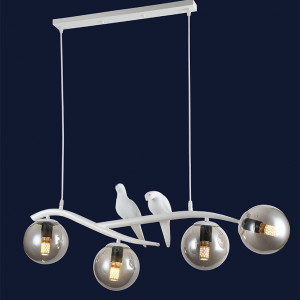 Люстра 756PR7104-4 WH+BK Люстра 756PR7104-4 WH+BK