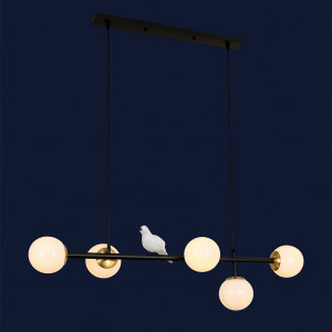 Люстра 761WKT05-5 BK+WH Люстра 761WKT05-5 BK+WH