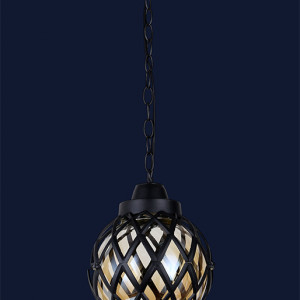 Вуличний підвісний світильник 767V0104-M-PL BK