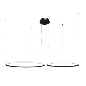 Люстра 7529833-2B BLACK LED (600+800) Люстра 7529833-2B BLACK LED (600+800)