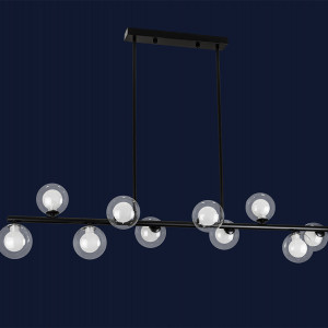 Люстра 761J2023-10 BK+CLWH