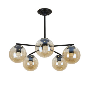 Люстра 752F150-5 BK+BR