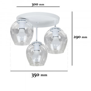 Люстра 756HPR0231F-3 WH+CL (300)