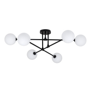 Люстра 752X100F-6 BK+WH