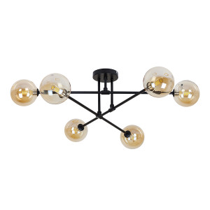 Люстра 752X100F-6 BK+BR