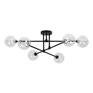 Люстра 752X100F-6 BK+CL