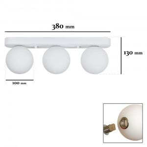 Люстра 761X100F-3 WH+WH (380)