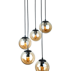 Підвісний світильник 756PR150F-5 BK+BR (300)