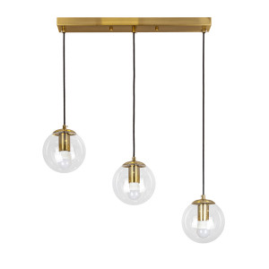 Підвісний світильник 756PR150F-3 BRZ+CL (500)