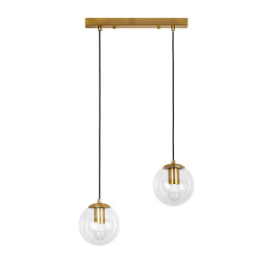 Підвісний світильник 756PR150F-2 BRZ+CL (350)