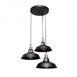 Підвісний світильник 7526857F2-3 BK (300)