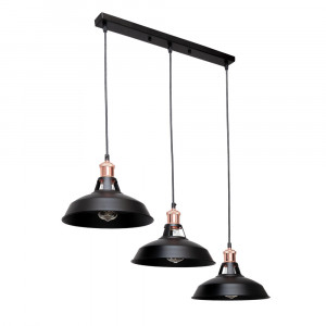 Підвісний світильник 7526857F2-3 BK (500)