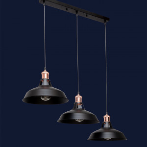 Підвісний світильник 7526857F2-3 BK (500)