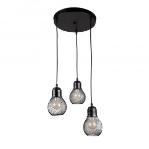 Підвісний світильник 907004F-3 BK (300)