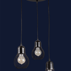 Підвісний світильник 907004F-3 BK (300)