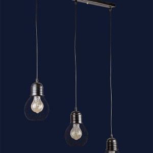 Підвісний світильник 907004F-3 BK (500)