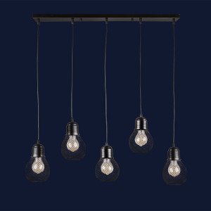 Підвісний світильник 907004F-5 BK (700)