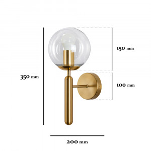 Бра 999W2015F-1 BRZ+CL