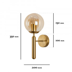 Бра 999W2015F-1 BRZ+BR