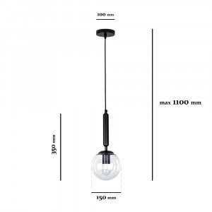 Підвіс 9992015F-1 BK+CL